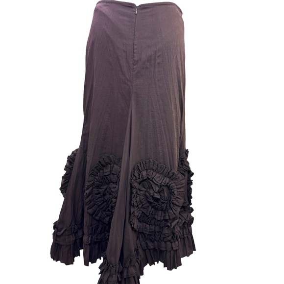 In love Paris by Carling hobo Taffeta Pleated embroidered Floral maxi skirt - Picture 2 of 9